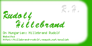 rudolf hillebrand business card